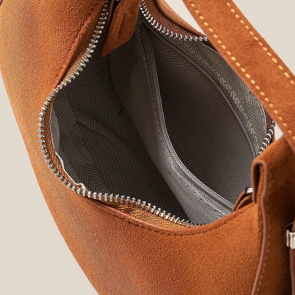 Soft Circle Brown Hand Bag - Purpose + Passion Boutique