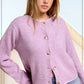 Soft Mulberry Fuzzy Cardigan - Purpose + Passion Boutique