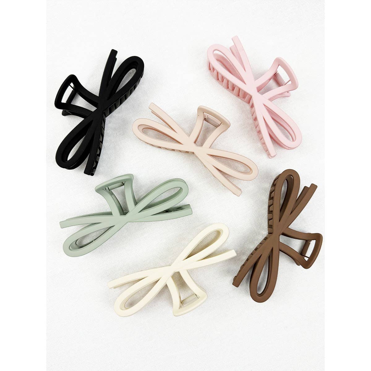 Soft Tone Jumbo Knotted Bow Hair Clip Claw - Purpose + Passion Boutique