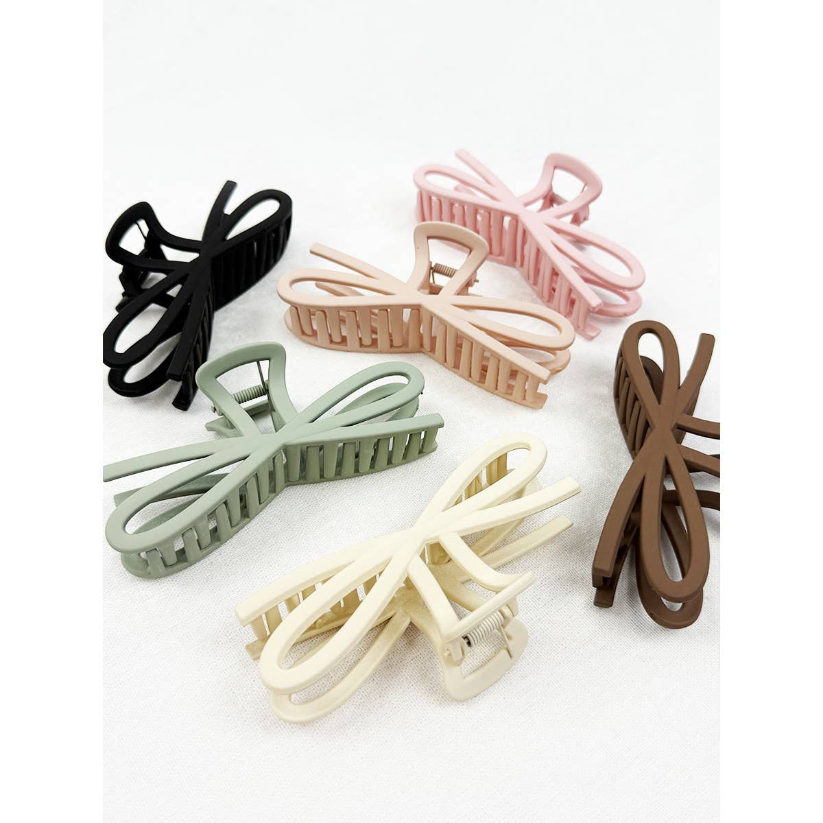 Soft Tone Jumbo Knotted Bow Hair Clip Claw - Purpose + Passion Boutique