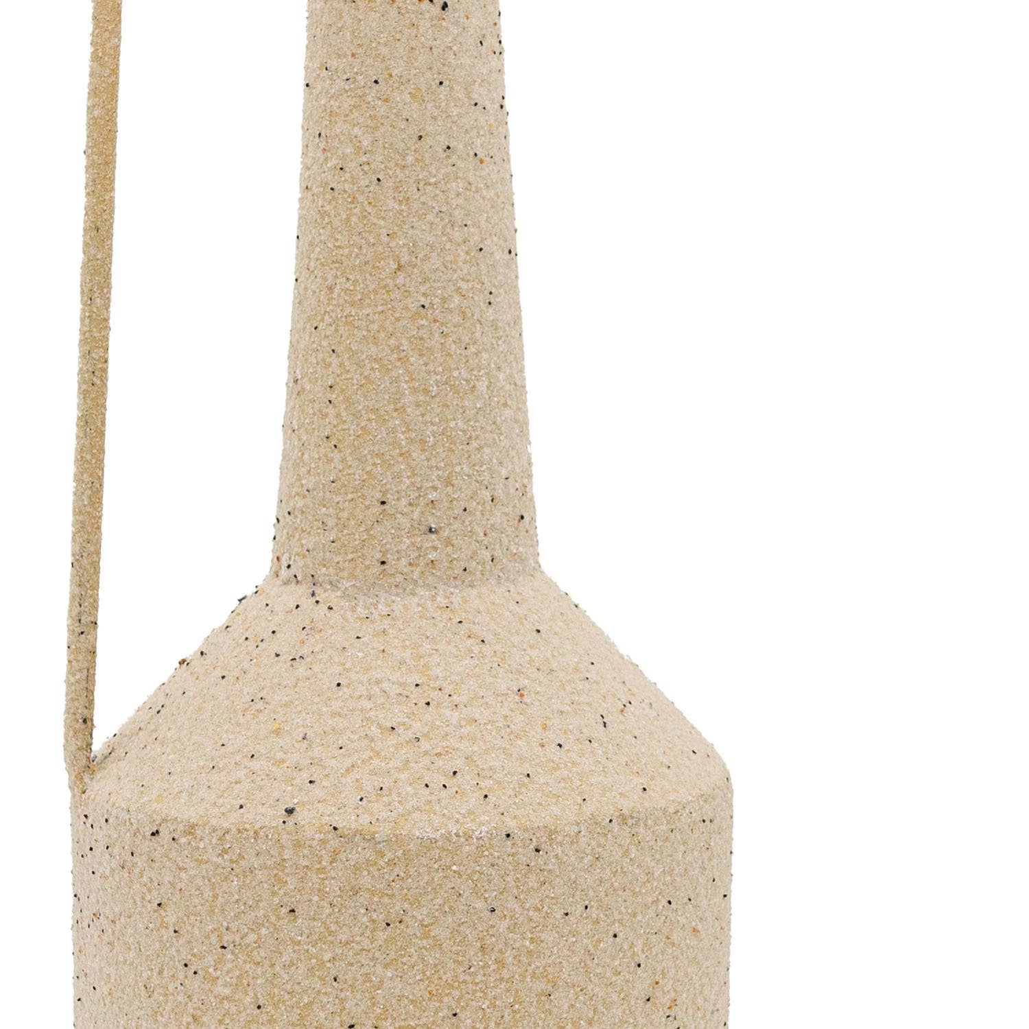 Sonia Textured Pitcher Vase Beige With Handle - Purpose + Passion Boutique