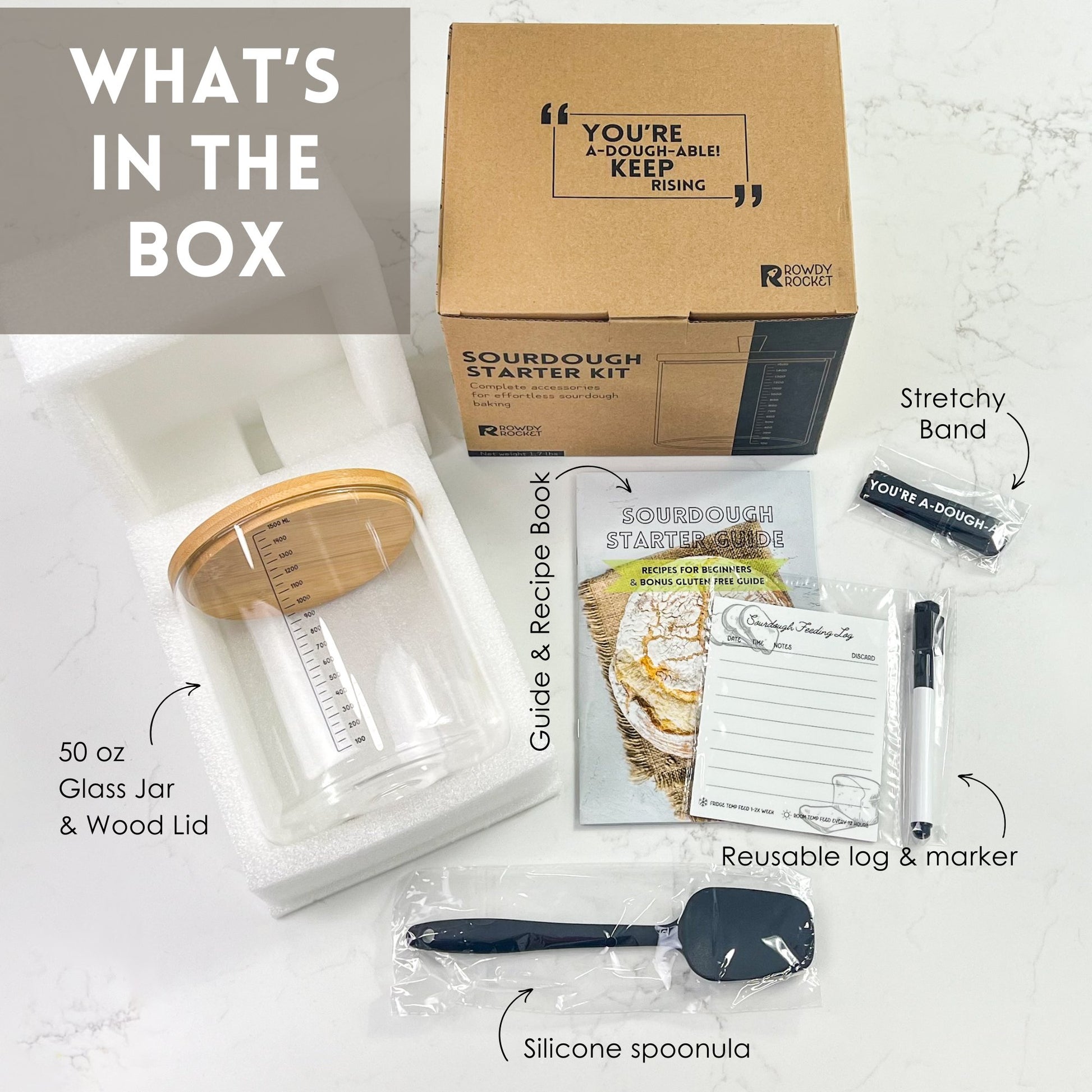 Sourdough Starter Jar Kit - Purpose + Passion Boutique