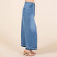 Split Thigh Medium Wash Maxi Denim Pencil Skirt - Purpose + Passion Boutique