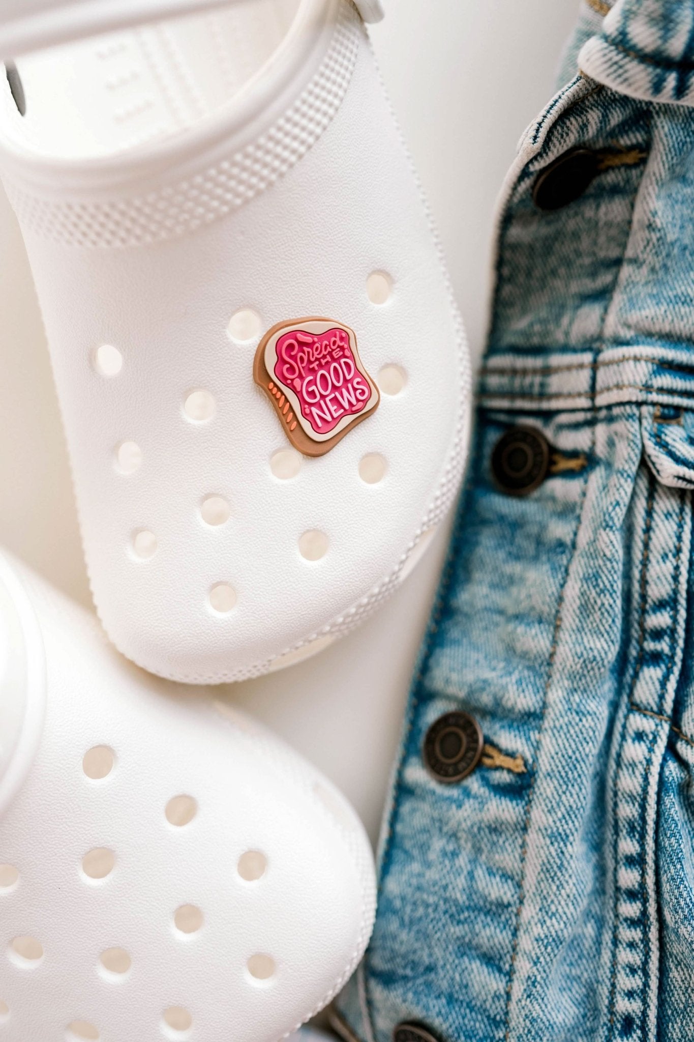 Spread The Good News Shoe Charm - Purpose + Passion Boutique