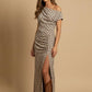 Spring Off - Shoulder Gingham Maxi Dress - Purpose + Passion Boutique