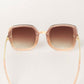 Square Sunglasses with Rhinestone Corners - Purpose + Passion Boutique