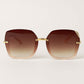 Square Sunglasses with Rhinestone Corners - Purpose + Passion Boutique