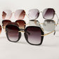 Square Sunglasses with Rhinestone Corners - Purpose + Passion Boutique