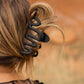 Squiggly Brown Claw Clip - Purpose + Passion Boutique