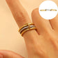 Stainless Steel Stackable Plain Band Rings Linked - Purpose + Passion Boutique