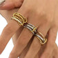 Stainless Steel Stackable Plain Band Rings Linked - Purpose + Passion Boutique