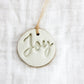 Stamped Inspirational Polymer Clay Ornaments - Purpose + Passion Boutique