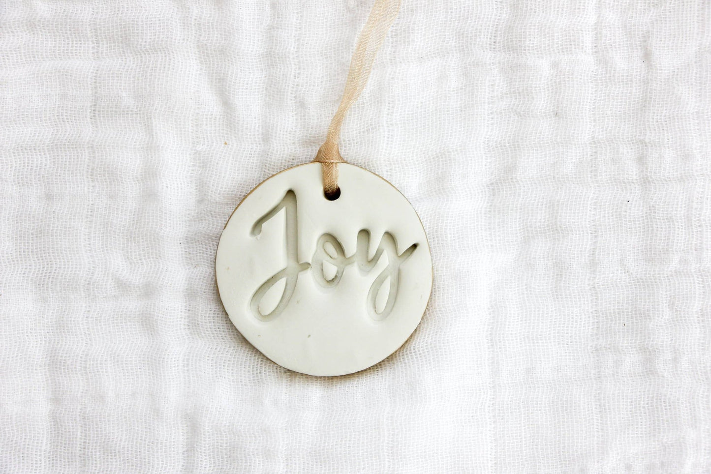 Stamped Inspirational Polymer Clay Ornaments - Purpose + Passion Boutique