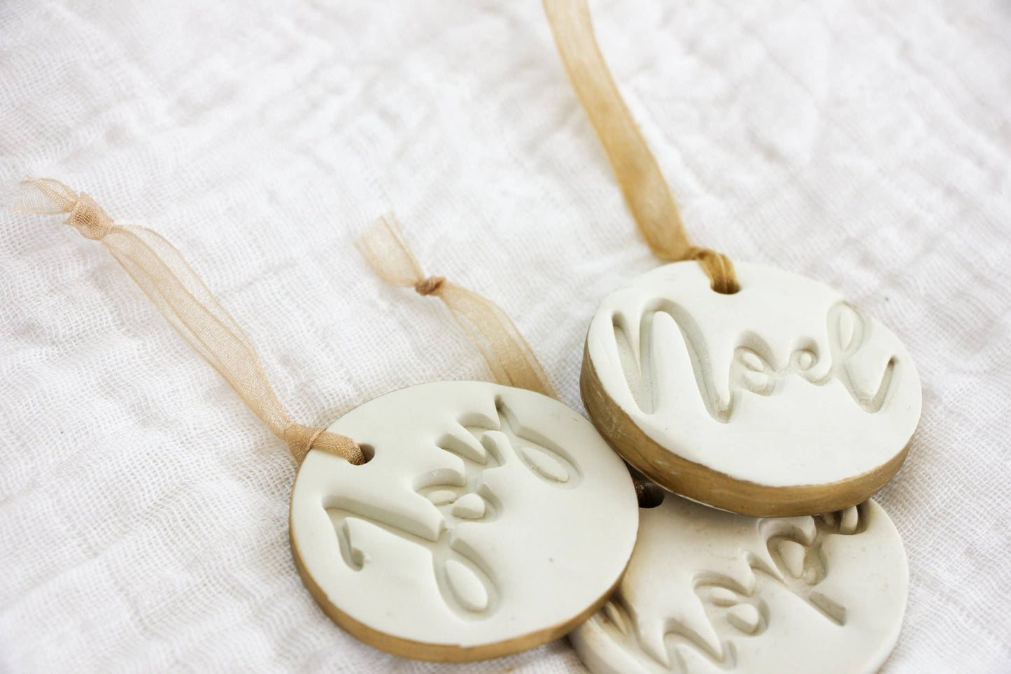 Stamped Inspirational Polymer Clay Ornaments - Purpose + Passion Boutique