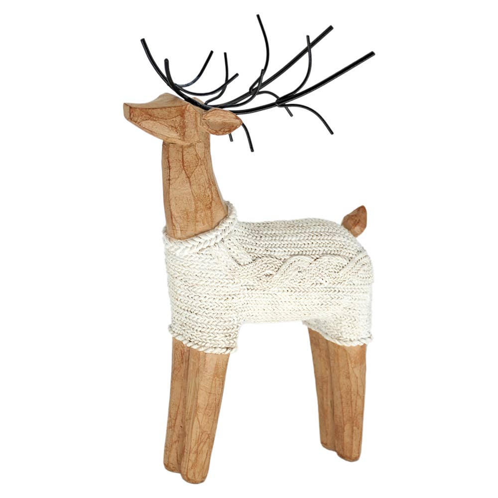 Standing Resin Sweater Deer - Purpose + Passion Boutique