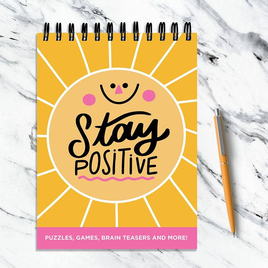 Stay Positive Puzzle Book Spiral Puzzle Pad - Purpose + Passion Boutique