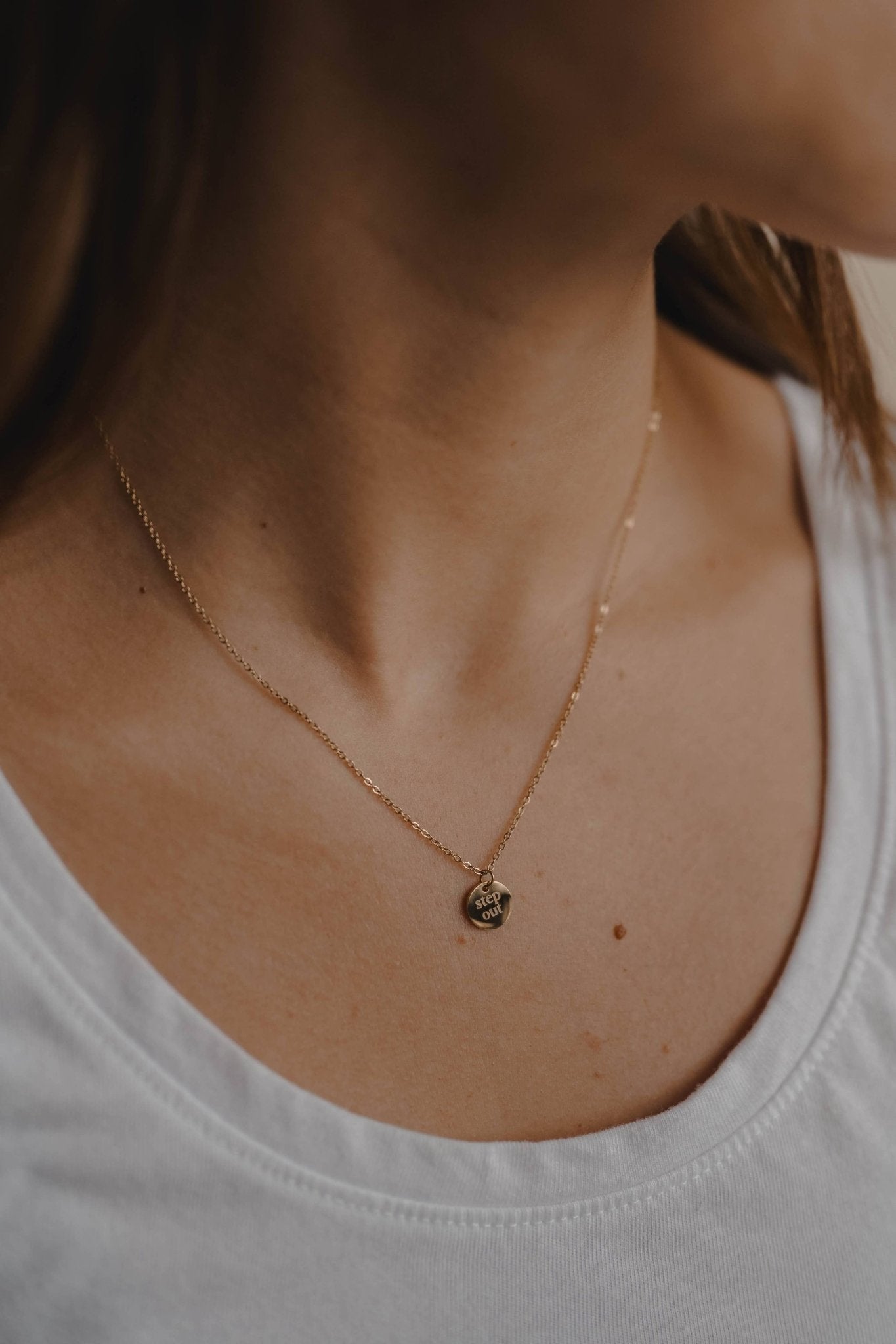 Step Out Disc Necklace - Purpose + Passion Boutique