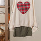 Stitch Heart Accent V Neck Knit Cardigan - Purpose + Passion Boutique