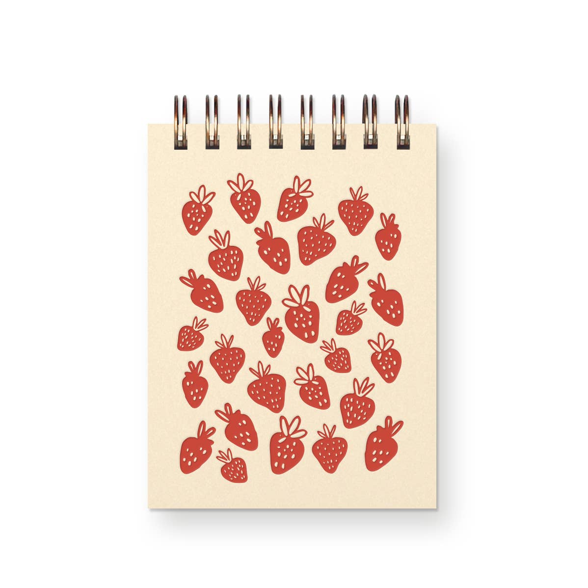 Strawberry Pattern Mini Jotter Notebook - Purpose + Passion Boutique