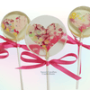 Strawberry Watercolor Heart Lollipops (VEGAN) - Purpose + Passion Boutique