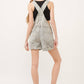 Stripe Denim Overall Shorts - Purpose + Passion Boutique