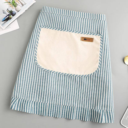 Stripe Half - Length Linen Apron - Purpose + Passion Boutique