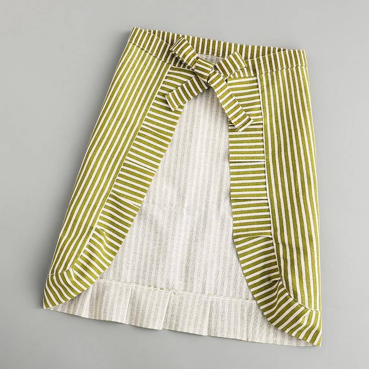 Stripe Half - Length Linen Apron - Purpose + Passion Boutique