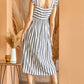 Striped Babydoll Dress With Flutter Sleeves - Purpose + Passion Boutique