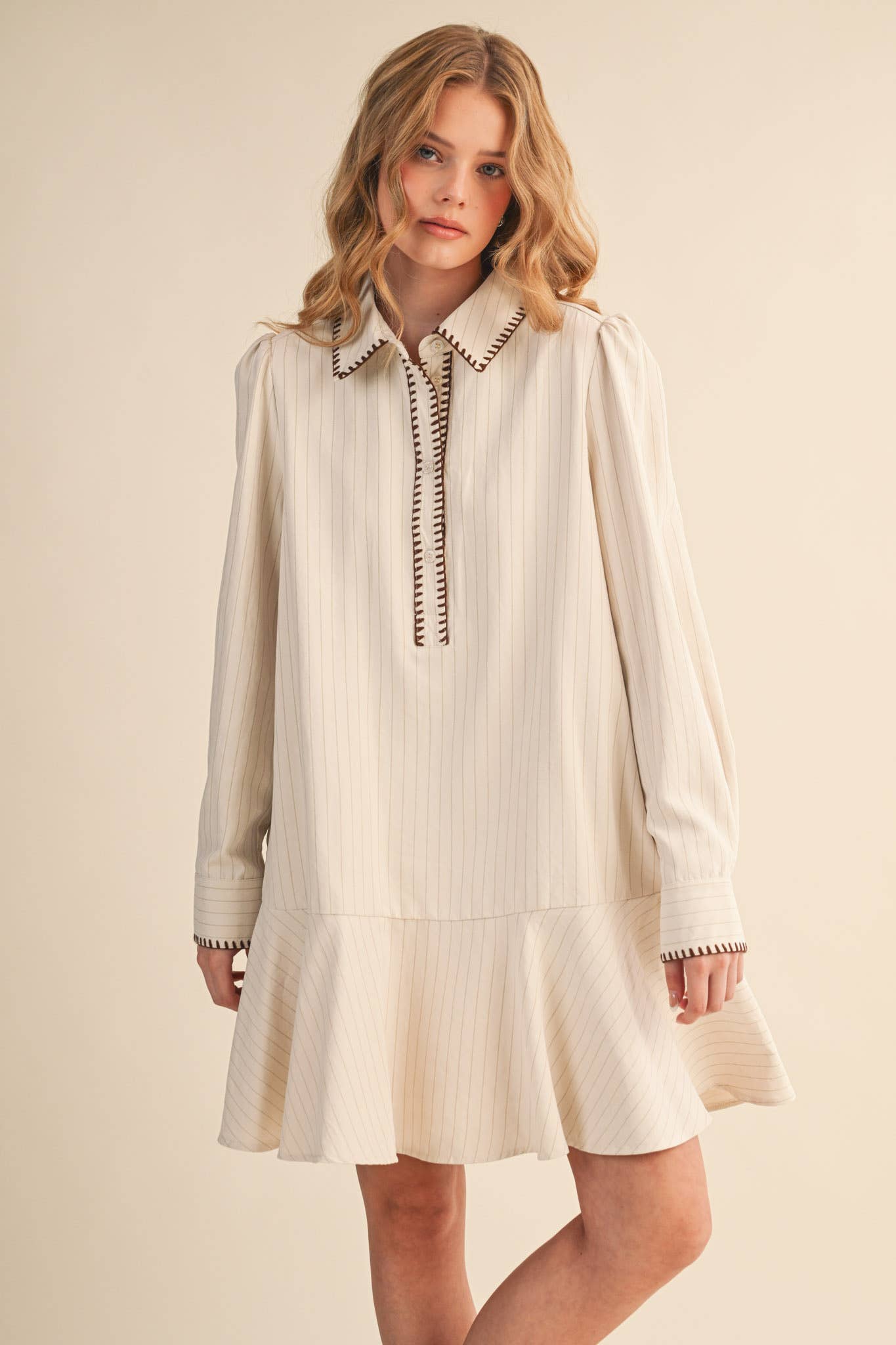 Striped Button - Down Midi Dress - Purpose + Passion Boutique