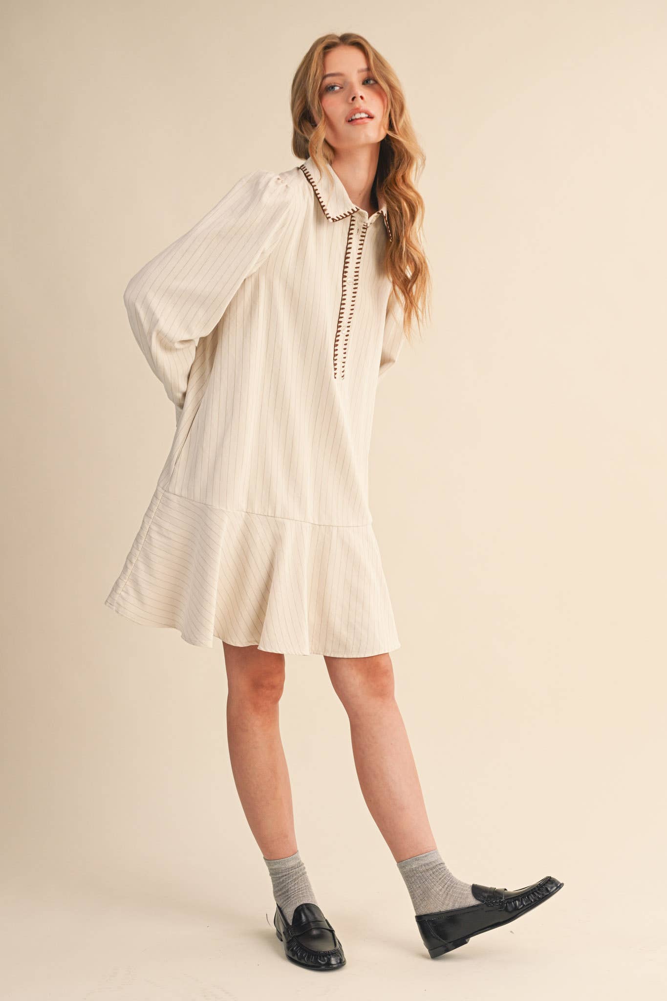 Striped Button - Down Midi Dress - Purpose + Passion Boutique