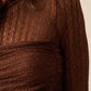 Striped Floral Lace Ruched Mock - Neck Bodysuit - Purpose + Passion Boutique