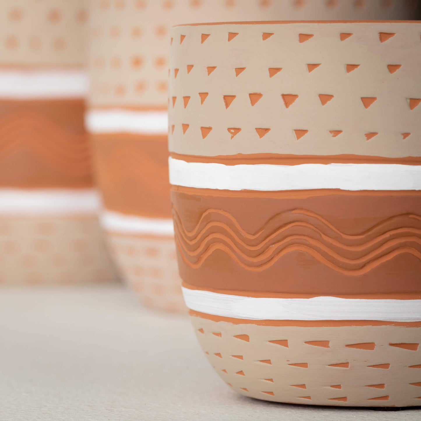 Striped Planters - Purpose + Passion Boutique