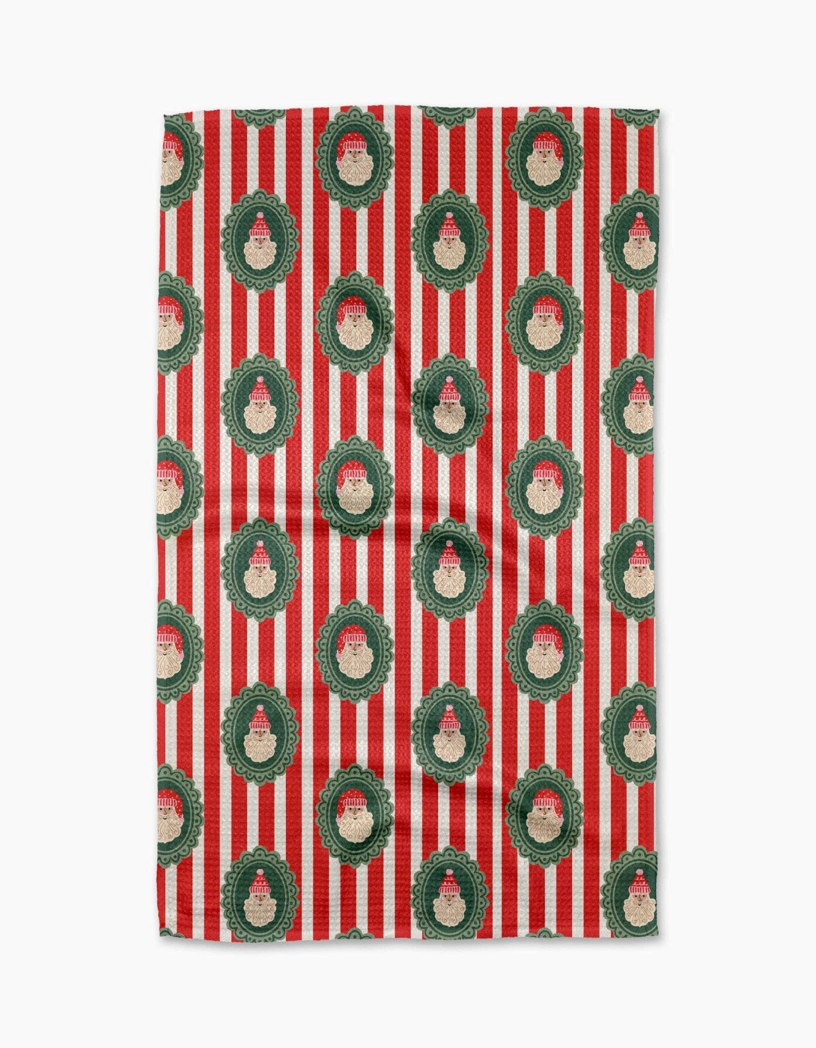 Striped Santa Tea Towel - Purpose + Passion Boutique