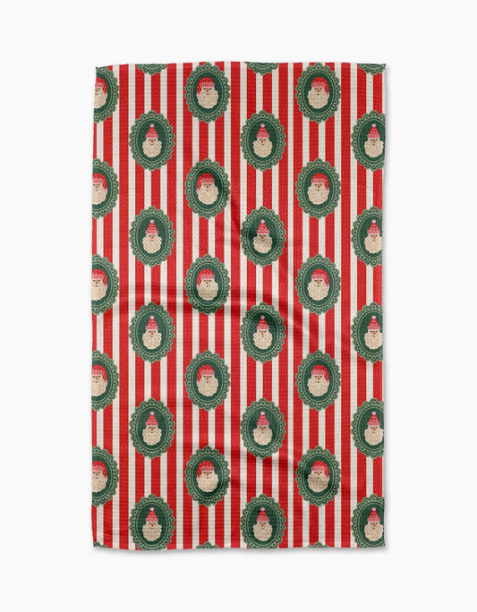 Striped Santa Tea Towel - Purpose + Passion Boutique