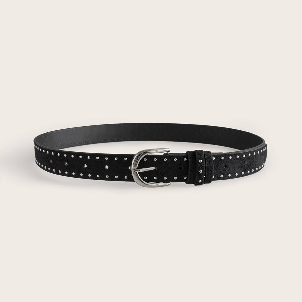 Suede Studs With Western Style Straps Belt - Purpose + Passion Boutique