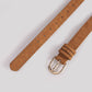 Suede Studs With Western Style Straps Belt - Purpose + Passion Boutique