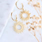 Sun Hoop Earrings - Purpose + Passion Boutique