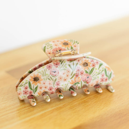 Sunny Poppies Claw Clip - Purpose + Passion Boutique