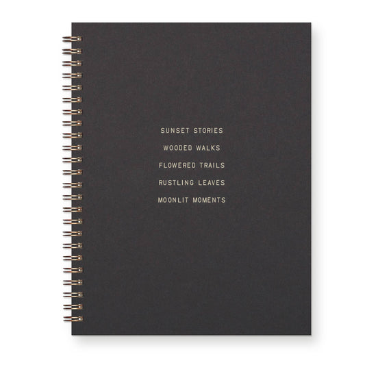 Sunset Stories Journal in Peppercorn : Lined Notebook - Purpose + Passion Boutique