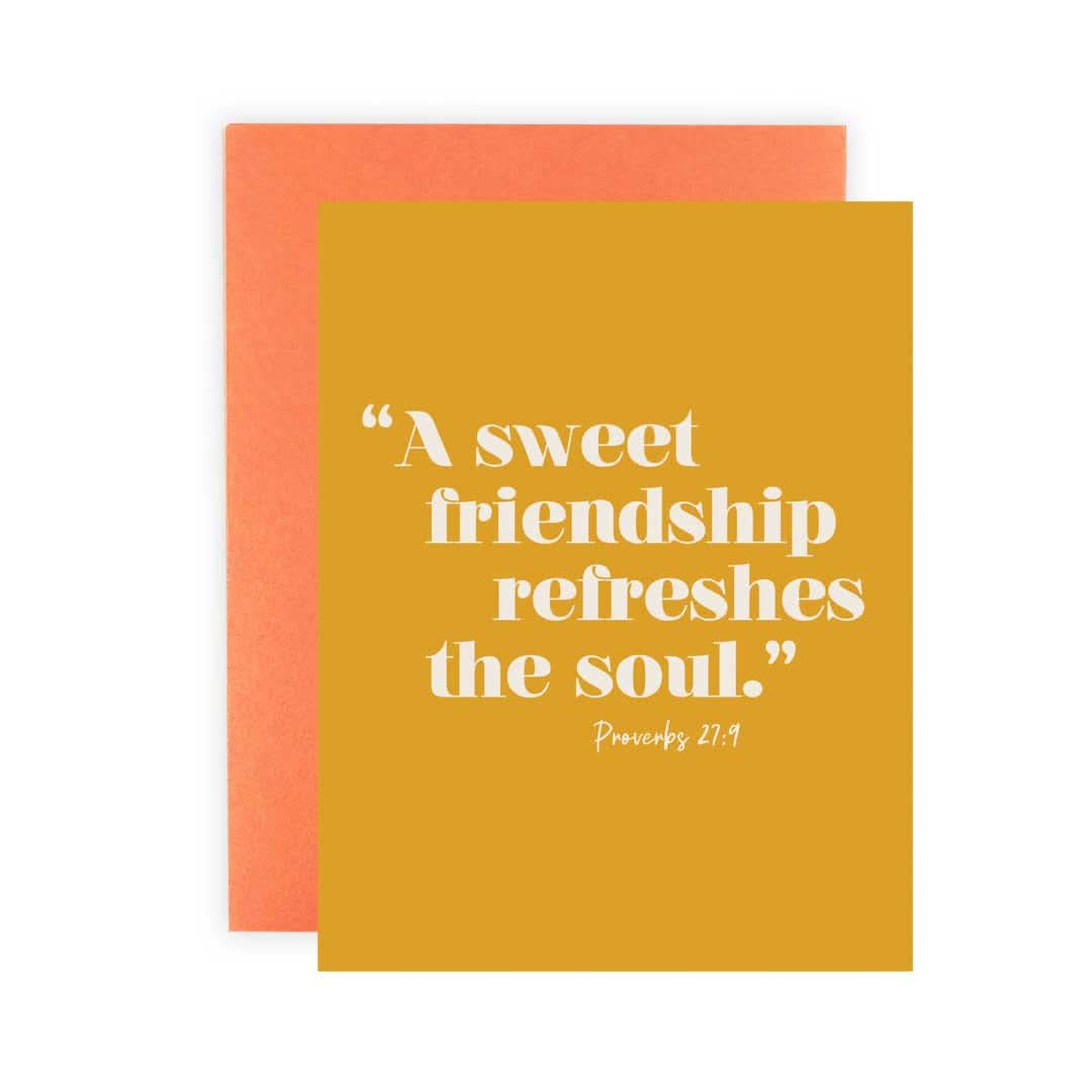 Sweet Friend Gold Greeting Card - Purpose + Passion Boutique