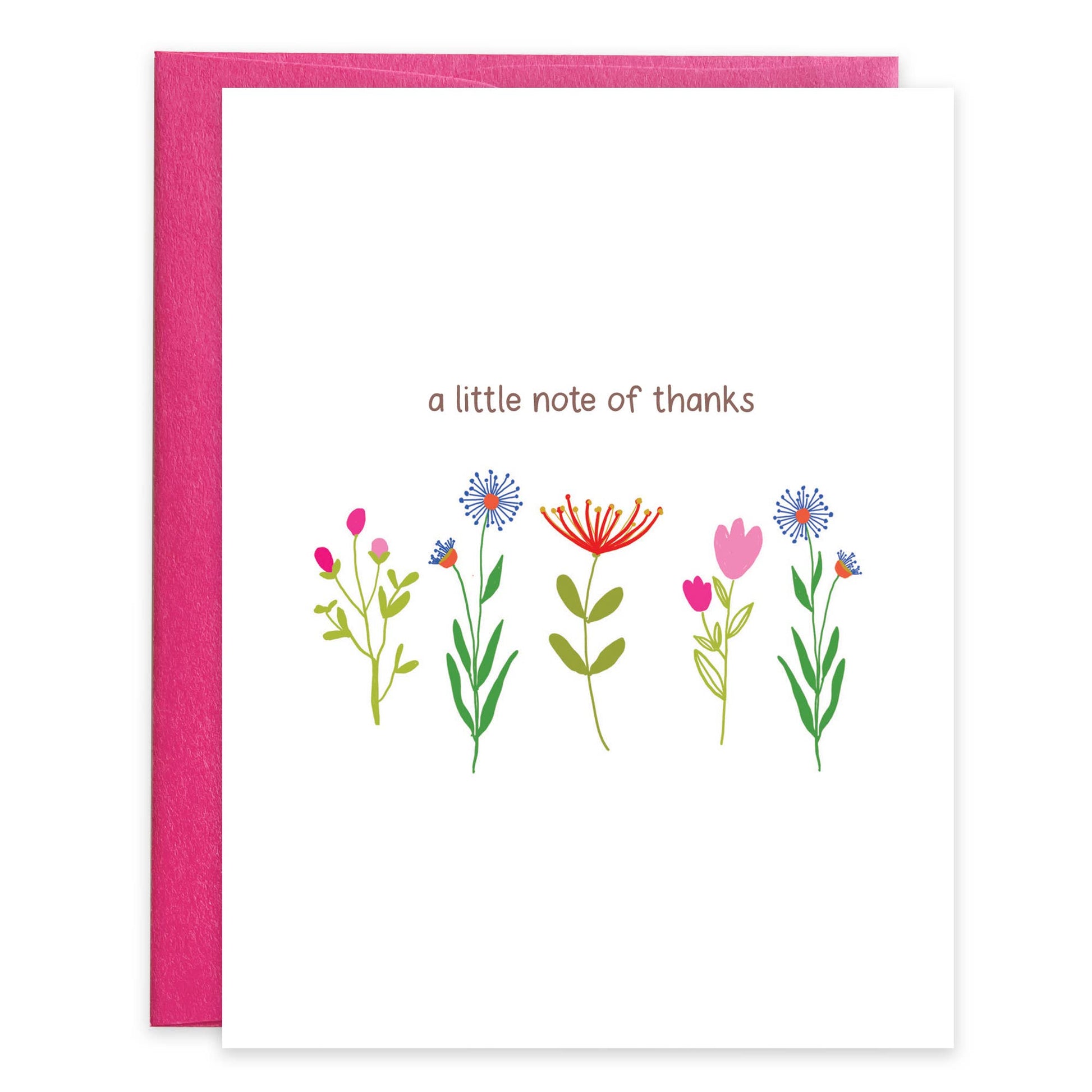 Sweet Little Stems (Thank You) Blank Note - Pack of 8 - Purpose + Passion Boutique