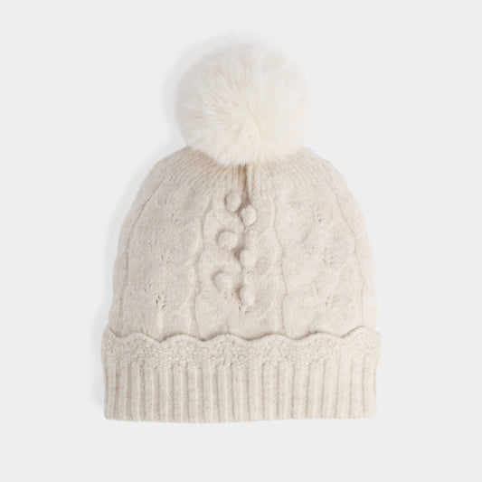 Sweet Scallop Knit Hat - Purpose + Passion Boutique