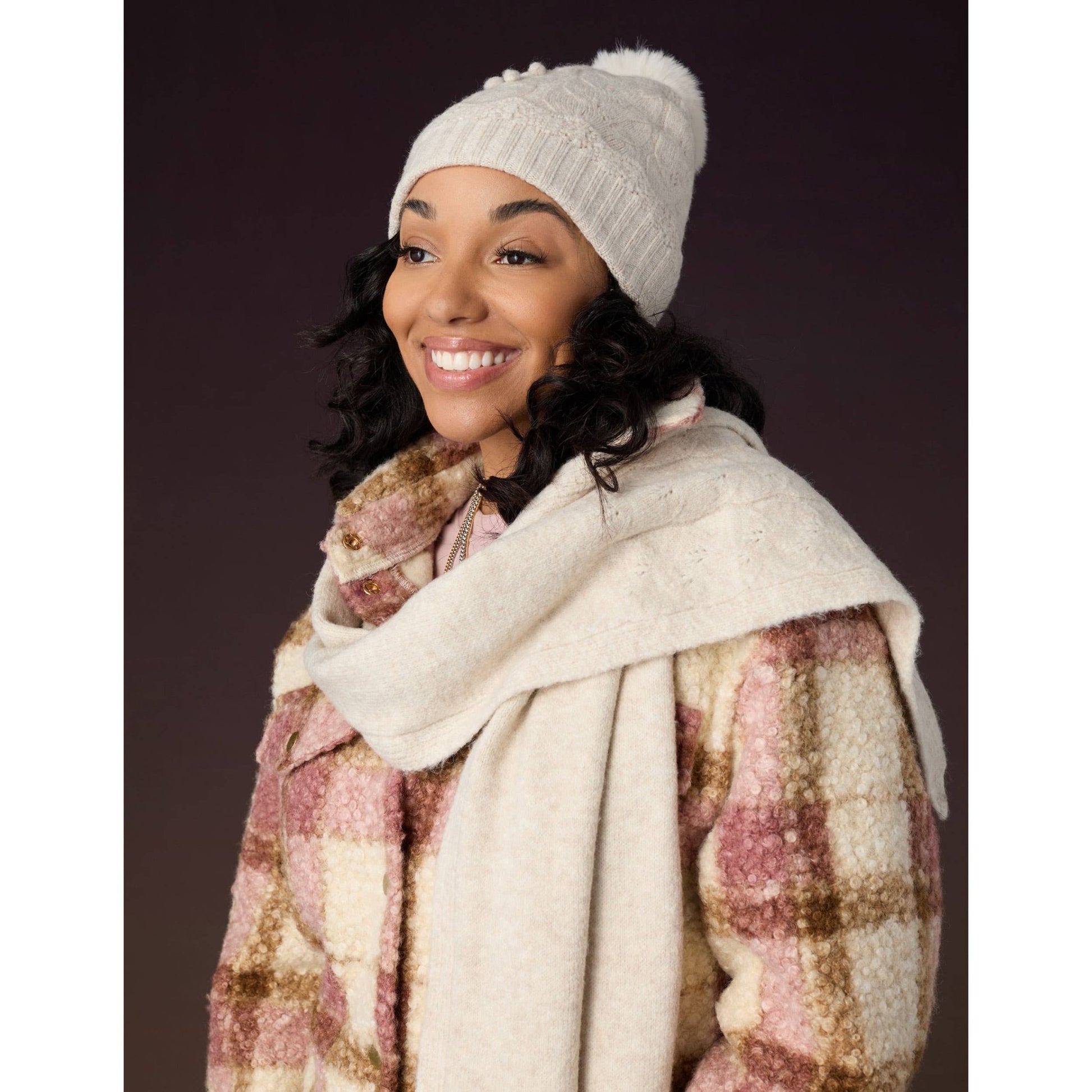 Sweet Scallop Knit Hat - Purpose + Passion Boutique