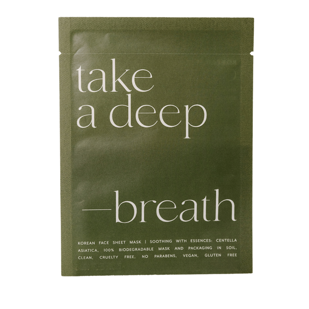 Take a Deep Breath Korean Sheet Face Mask - Purpose + Passion Boutique