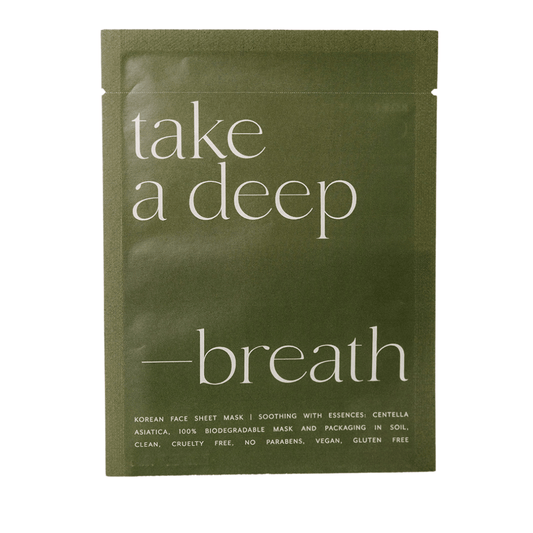 Take a Deep Breath Korean Sheet Face Mask - Purpose + Passion Boutique