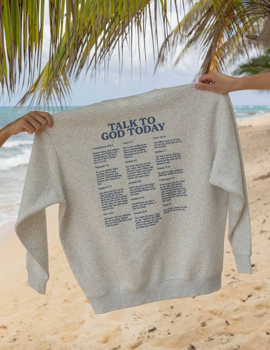 Talk to God Unisex Crewneck - Purpose + Passion Boutique