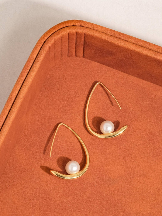 Tallis 18K Gold Classic Pearl Drop Earring - Purpose + Passion Boutique