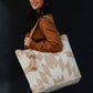 Tan & Cream Aztec Tote - Purpose + Passion Boutique