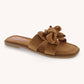 Tan Denim Ribbon X - Shape Band Sandal - Purpose + Passion Boutique