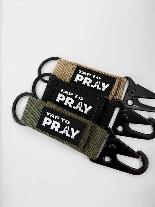 Tap To Pray™ - Tactical Carabiner Keychain - Purpose + Passion Boutique